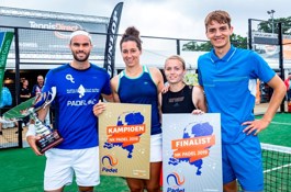 Winnaars NK Padel 2019_Uriël, Rosalie, Tess